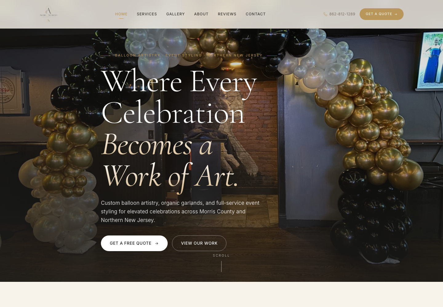 Arches & Aesthetics site preview